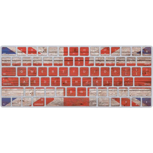 United Kingdom Flag Dark Wood Magic Keyboard Skin