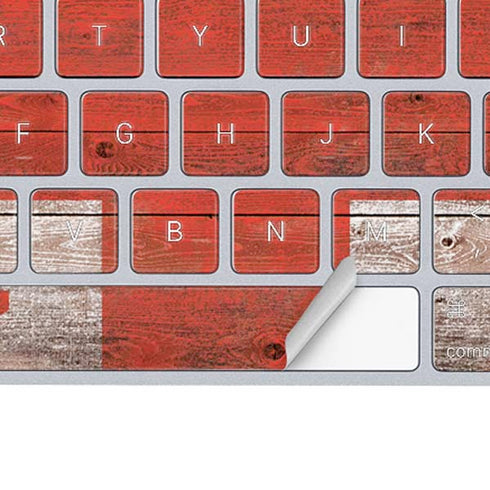United Kingdom Flag Dark Wood Magic Keyboard Skin