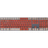 United Kingdom Flag Dark Wood Magic Keyboard with Numeric Keypad Skin
