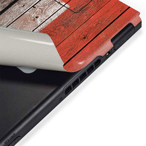 United Kingdom Flag Dark Wood Nintendo Switch Bundle Skin