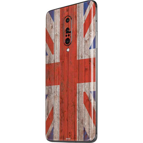 United Kingdom Flag Dark Wood OnePlus 7 Pro Skin