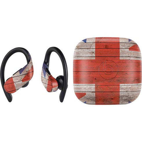 United Kingdom Flag Dark Wood PowerBeats Pro Skin