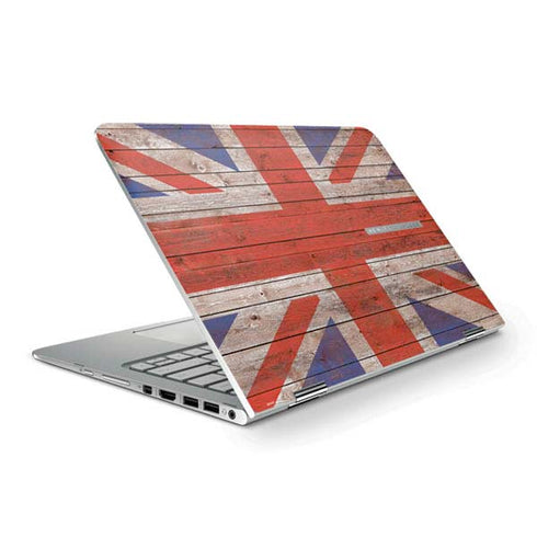 United Kingdom Flag Dark Wood HP Spectre Skin