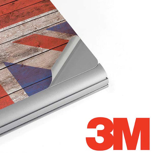 United Kingdom Flag Dark Wood Surface Book 2 15in Skin