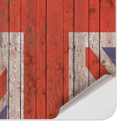 United Kingdom Flag Dark Wood Surface Duo Skin