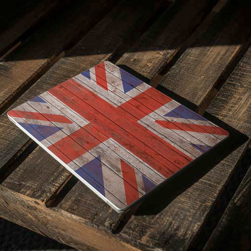 United Kingdom Flag Dark Wood Surface Laptop 3 13.5in Skin