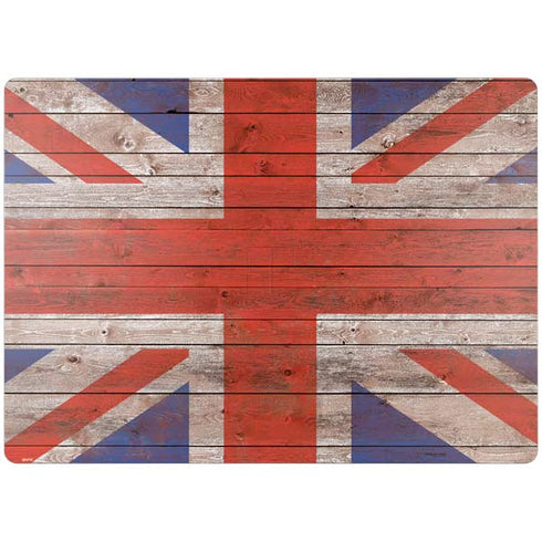 United Kingdom Flag Dark Wood Surface Laptop 4 15in Skin