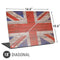 United Kingdom Flag Dark Wood Universal Laptop 18in (14.6 x 10.6in) Skin