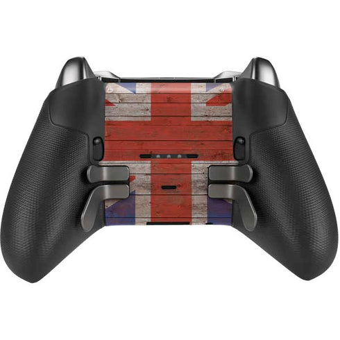 United Kingdom Flag Dark Wood Xbox Elite Wireless Controller Series 2 Skin