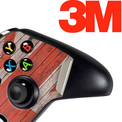 United Kingdom Flag Dark Wood Xbox One Controller Skin