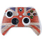 United Kingdom Flag Dark Wood Xbox Series S Controller Skin