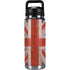 United Kingdom Flag Dark Wood YETI Rambler 26oz Bottle Skin