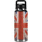 United Kingdom Flag Dark Wood YETI Rambler 36oz Bottle Skin