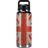 United Kingdom Flag Dark Wood YETI Rambler 36oz Bottle Skin