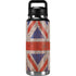 United Kingdom Flag Dark Wood YETI Rambler 36oz Bottle Skin