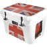 United Kingdom Flag Dark Wood YETI Tundra 35 Hard Cooler Skin