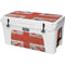 United Kingdom Flag Dark Wood YETI Tundra 75 Hard Cooler Skin