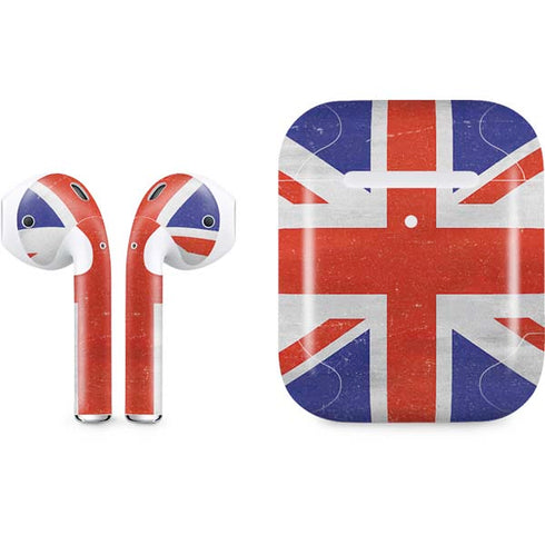 United Kingdom Flag Distressed Apple AirPods 2 Skin
