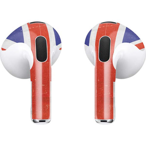 United Kingdom Flag Distressed Apple AirPods (3rd Gen 2021) Skin