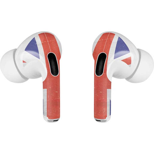 United Kingdom Flag Distressed Apple AirPods Pro Skin