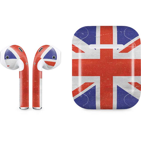 United Kingdom Flag Distressed Apple AirPods Skin