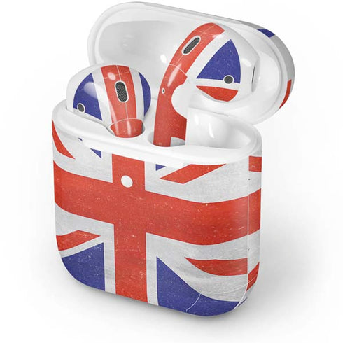 United Kingdom Flag Distressed Apple AirPods Skin