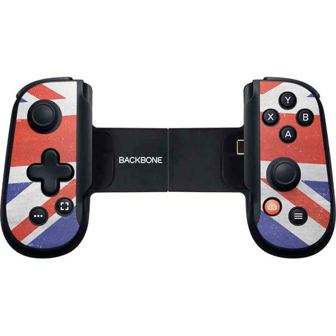 United Kingdom Flag Distressed Backbone One for iPhone Game Controller Skin