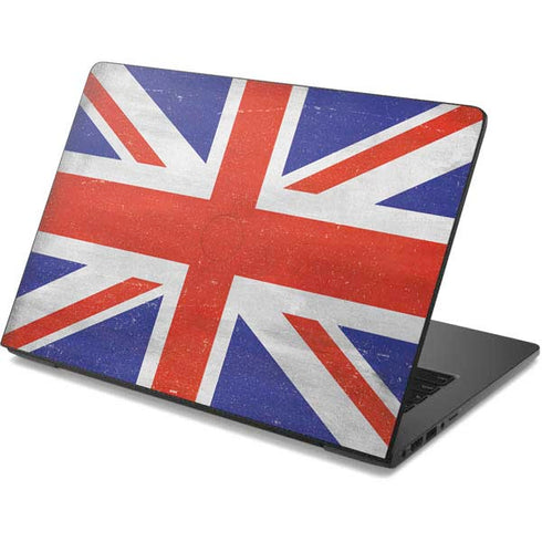 United Kingdom Flag Distressed Dell Chromebook Skin