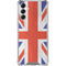 United Kingdom Flag Distressed Galaxy A14 5G Clear Case