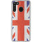 United Kingdom Flag Distressed Galaxy A21 Clear Case
