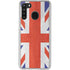 United Kingdom Flag Distressed Galaxy A21 Clear Case