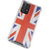 United Kingdom Flag Distressed Galaxy A72 5G Clear Case