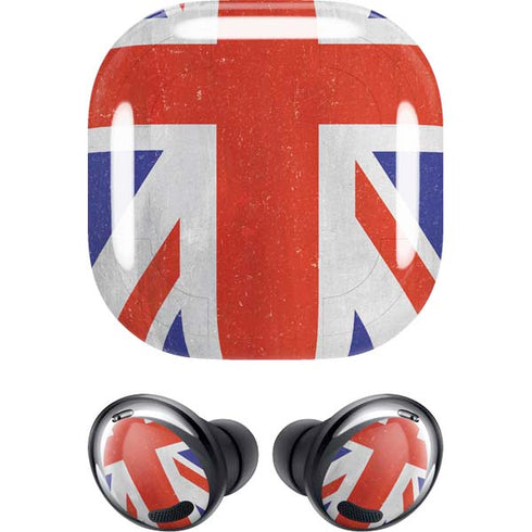 United Kingdom Flag Distressed Galaxy Buds Pro Skin