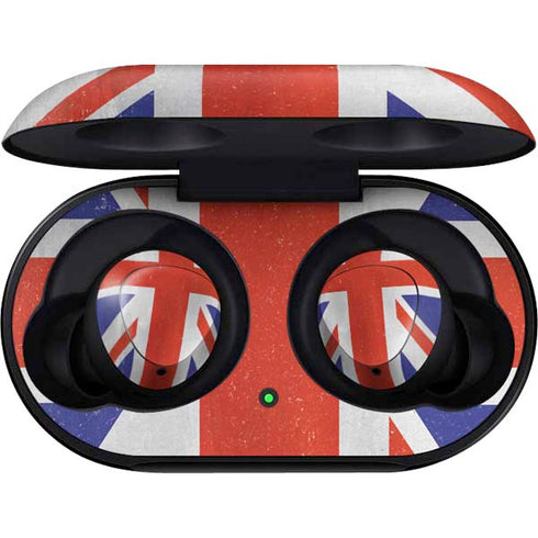 United Kingdom Flag Distressed Galaxy Buds Skin
