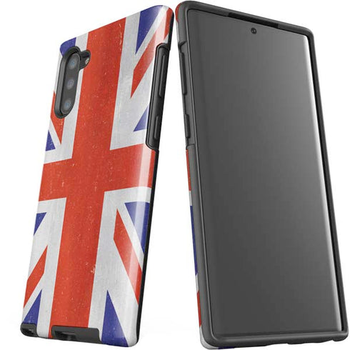 United Kingdom Flag Distressed Galaxy Note 10 Pro Case