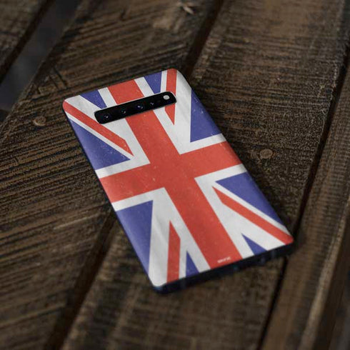 United Kingdom Flag Distressed Galaxy S10 Plus Skin