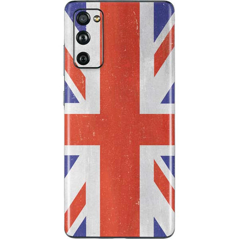 United Kingdom Flag Distressed Galaxy S20 Fan Edition Skin