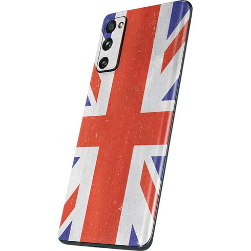 United Kingdom Flag Distressed Galaxy S20 Fan Edition Skin