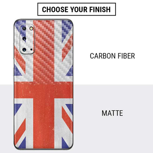 United Kingdom Flag Distressed Galaxy S20 Skin