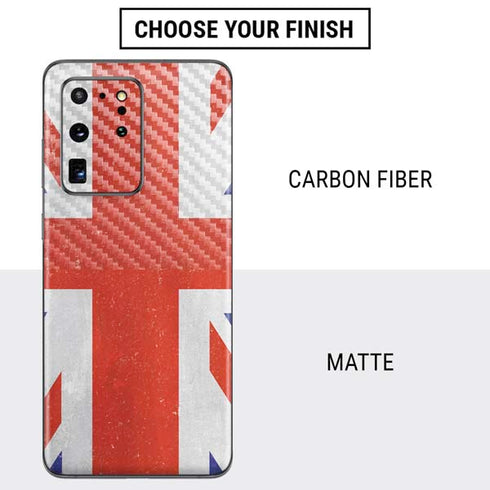 United Kingdom Flag Distressed Galaxy S20 Ultra 5G Skin