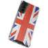 United Kingdom Flag Distressed Galaxy S21 FE Clear Case