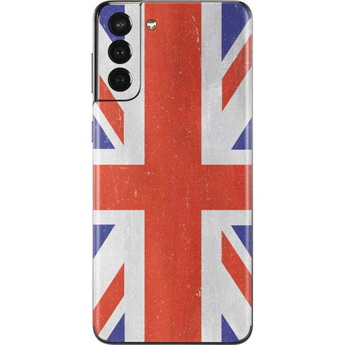United Kingdom Flag Distressed Galaxy S21 Plus 5G Skin