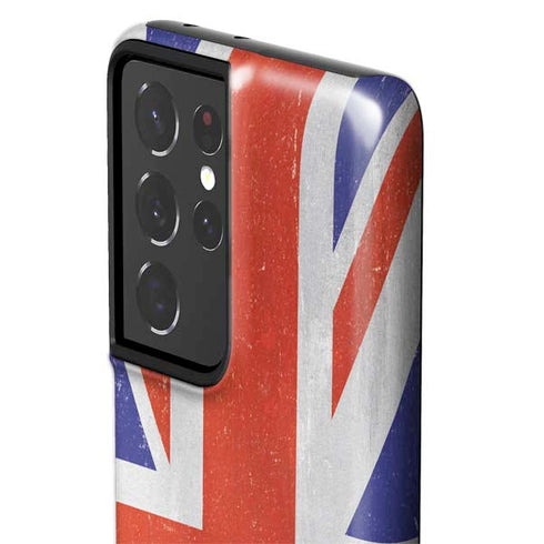 United Kingdom Flag Distressed Galaxy S21 Ultra 5G Pro Case