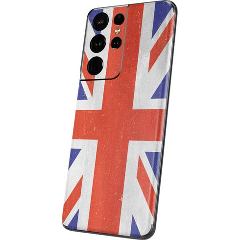 United Kingdom Flag Distressed Galaxy S21 Ultra 5G Skin