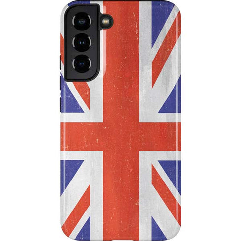 United Kingdom Flag Distressed Galaxy S22 Plus Pro Case