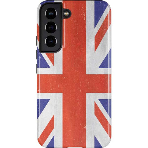 United Kingdom Flag Distressed Galaxy S22 Pro Case