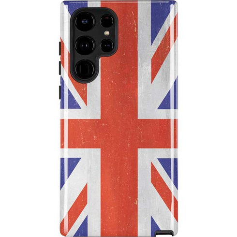 United Kingdom Flag Distressed Galaxy S22 Ultra Pro Case