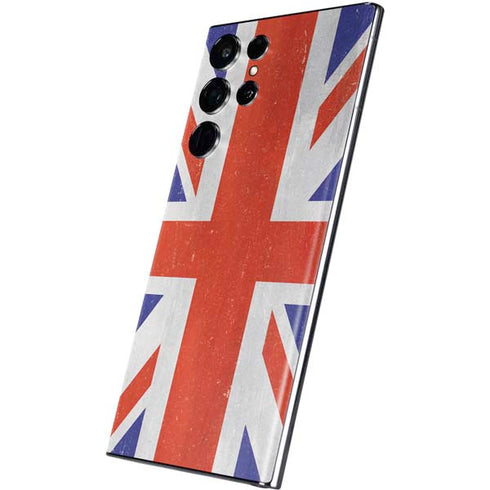 United Kingdom Flag Distressed Galaxy S22 Ultra Skin