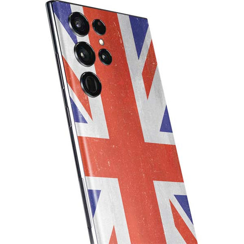 United Kingdom Flag Distressed Galaxy S22 Ultra Skin
