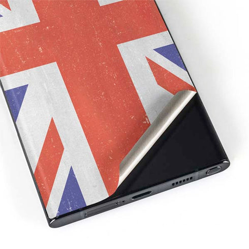 United Kingdom Flag Distressed Galaxy S22 Ultra Skin